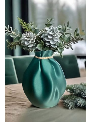 ABERTO DESIGN Wazon w kolorze morskim - wys. 20 cm