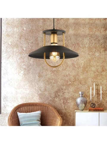 ABERTO DESIGN Lampa wisząca w kolorze złoto-czarnym - wys. 23 x Ø 30 cm