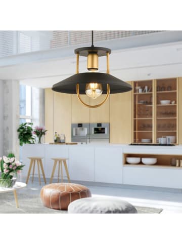 ABERTO DESIGN Lampa wisząca w kolorze złoto-czarnym - wys. 23 x Ø 30 cm