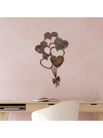 ABERTO DESIGN Wanddecoratie "Rusty Heart" - (B)21 x (H)35 cm
