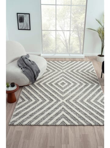 ABERTO DESIGN Hoogpolig tapijt "Sevilla" crème/lichtgrijs