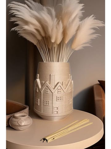 ABERTO DESIGN Vaas beige - (H)20 cm