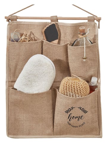 ABERTO DESIGN Hangorganizer lichtbruin - (B)35 x (H)45 cm