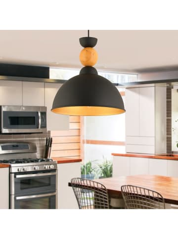 ABERTO DESIGN Lampa wisząca w kolorze czarnym - wys. 25 x Ø 30 cm