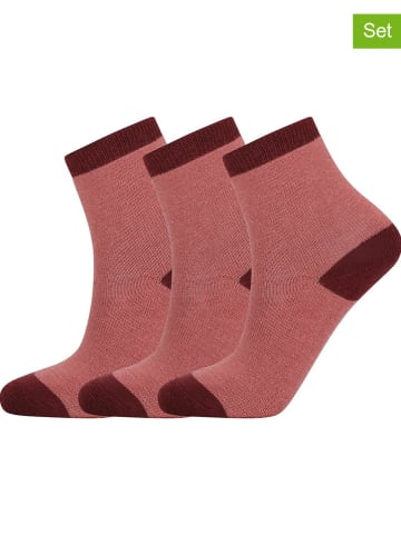 Zigzag 3er Set: Ski-/ Snowboardsocken "Lime" in Rosa