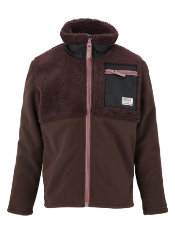 Zigzag Fleecejacke "Dundo" in Braun