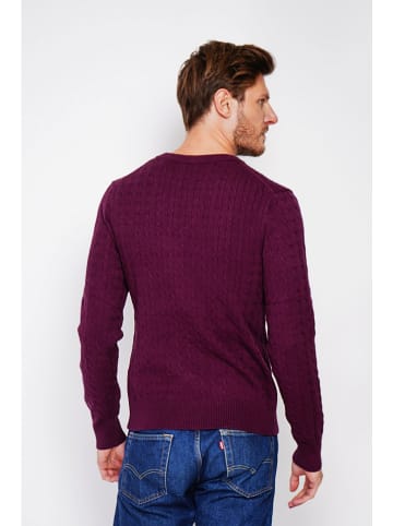 C& Jo Sweter w kolorze bordowym