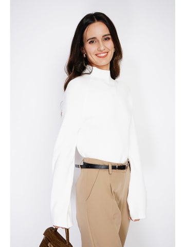 C& Jo Sweter w kolorze białym