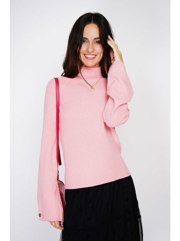 C& Jo Sweter w kolorze jasnoróżowym