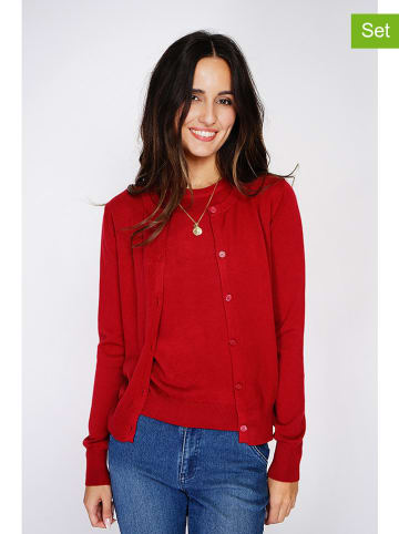 C& Jo 2-częściowy zestaw w kolorze czerwonym