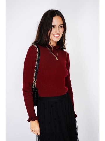C& Jo Sweter w kolorze bordowym