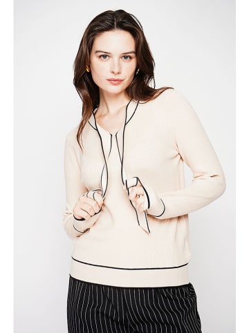 C& Jo Trui beige/zwart