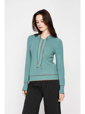 C& Jo Trui turquoise/lichtbruin