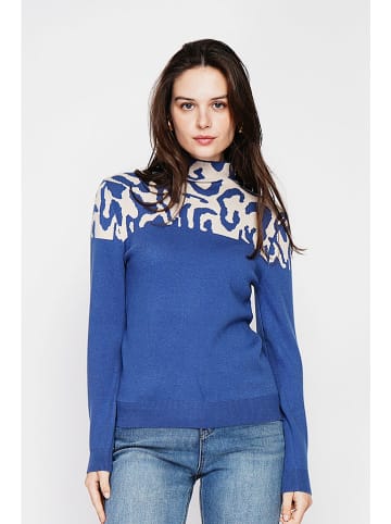 C& Jo Trui blauw/wit