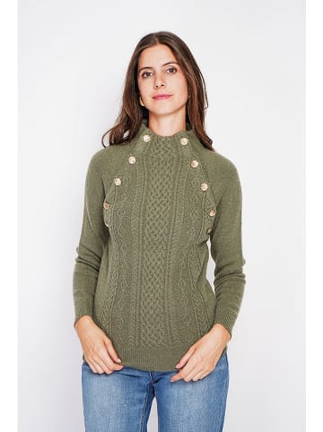 C& Jo Sweter w kolorze khaki