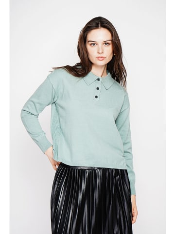 C& Jo Sweter w kolorze miętowym