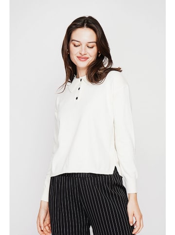 C& Jo Sweter w kolorze białym