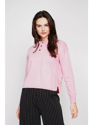 C& Jo Sweter w kolorze jasnoróżowym