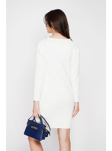 C& Jo Sukienka dzianinowa w kolorze białym