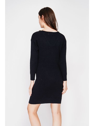 C& Jo Sukienka dzianinowa w kolorze czarnym