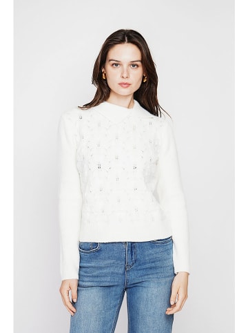 C& Jo Sweter w kolorze białym