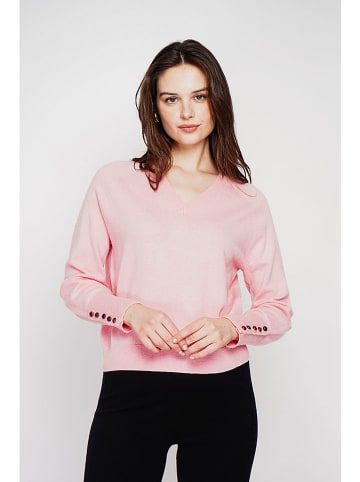 C& Jo Sweter w kolorze jasnoróżowym