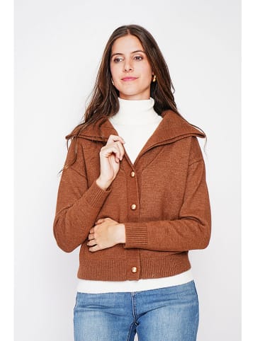 C& Jo Cardigan in Cognac