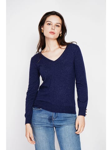 C& Jo Sweter w kolorze granatowym