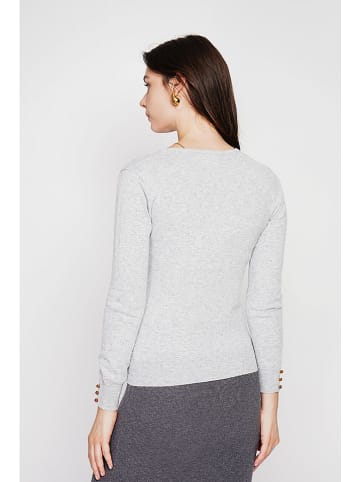 C& Jo Sweter w kolorze szarym