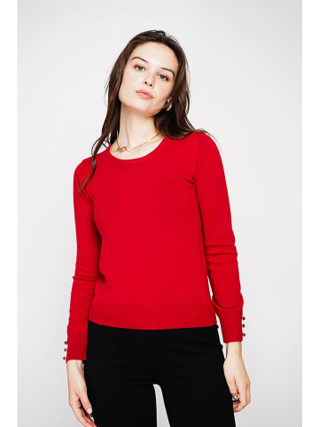 C& Jo Sweter w kolorze czerwonym