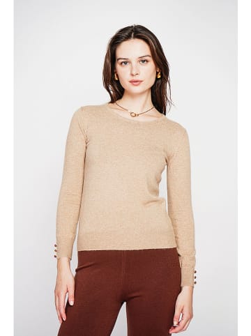 C& Jo Sweter w kolorze beżowym