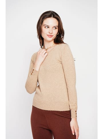 C& Jo Sweter w kolorze beżowym