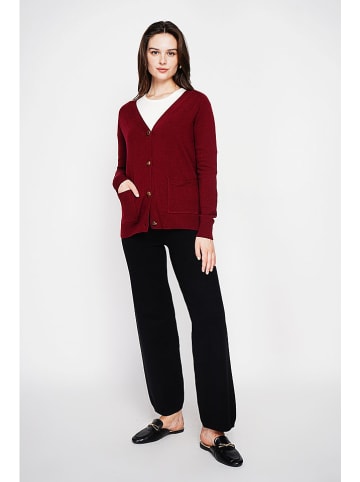C& Jo Kardigan w kolorze bordowym