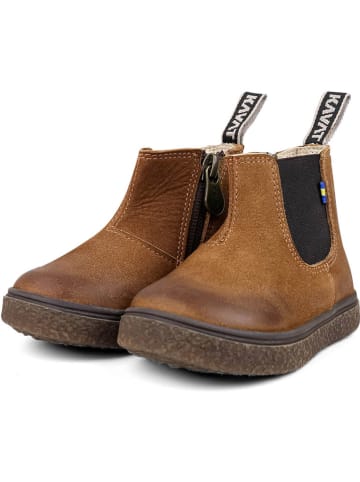 KAVAT Leren boots "Mariestad" lichtbruin