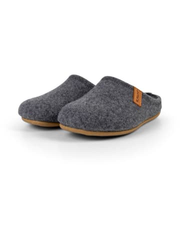 KAVAT Wollen pantoffels "Mörby" grijs