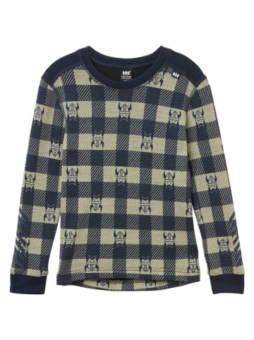 Helly Hansen 2-częściowy zestaw bielizny funkcyjnej w kolorze beżowo-granatowym