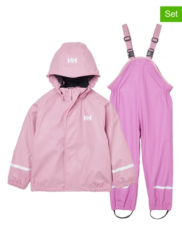 Helly Hansen 2tlg. Regenoutfit "Bergen 2.0" in Rosa/ Pink