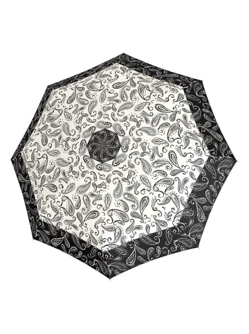 Doppler Taschenschirm ''Fiber Magic'' in Weiß/ Schwarz