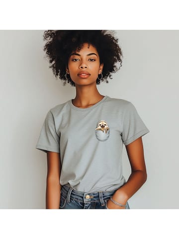 WOOOP Shirt "Pocket Sloth" grijs