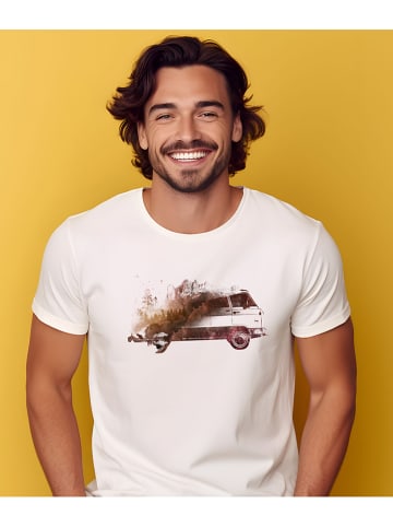 WOOOP Shirt "Back home" in Weiß