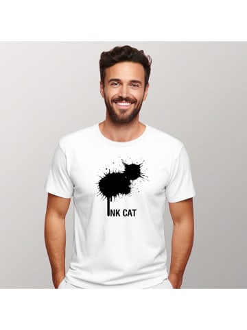 WOOOP Shirt "Ink cat" wit