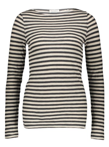 Marc O'Polo Longsleeve antraciet/crème