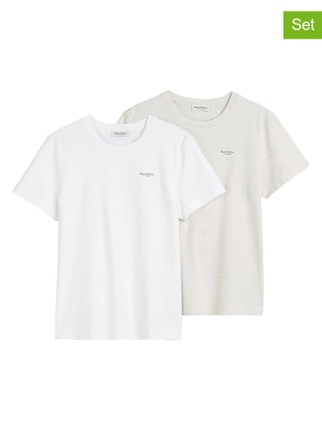 Marc O'Polo 2-delige set: shirts wit/grijs