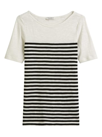 Marc O´Polo Koszulka w kolorze biało-czarnym