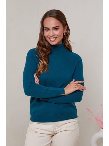 Soft Cashmere Kasjmieren coltrui blauw
