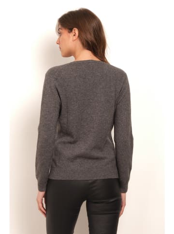 Soft Cashmere Kasjmieren trui antraciet