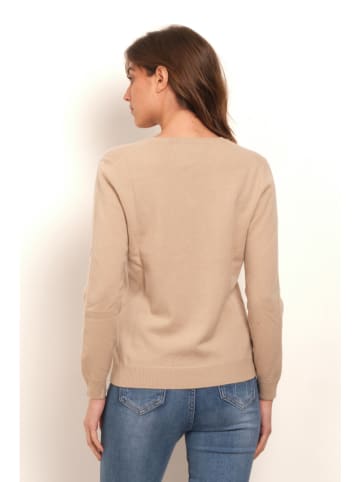 Soft Cashmere Kaszmirowy sweter w kolorze beżowym