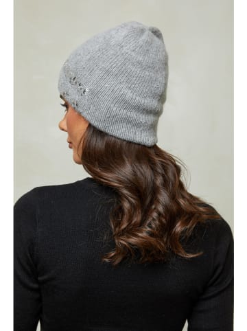 Soft Cashmere Czapka w kolorze szarym