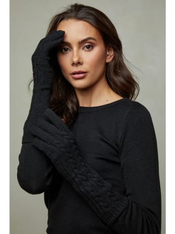 Soft Cashmere Rękawiczki w kolorze czarnym