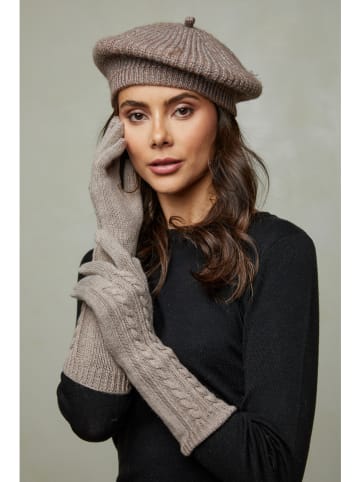 Soft Cashmere Rękawiczki w kolorze beżowym